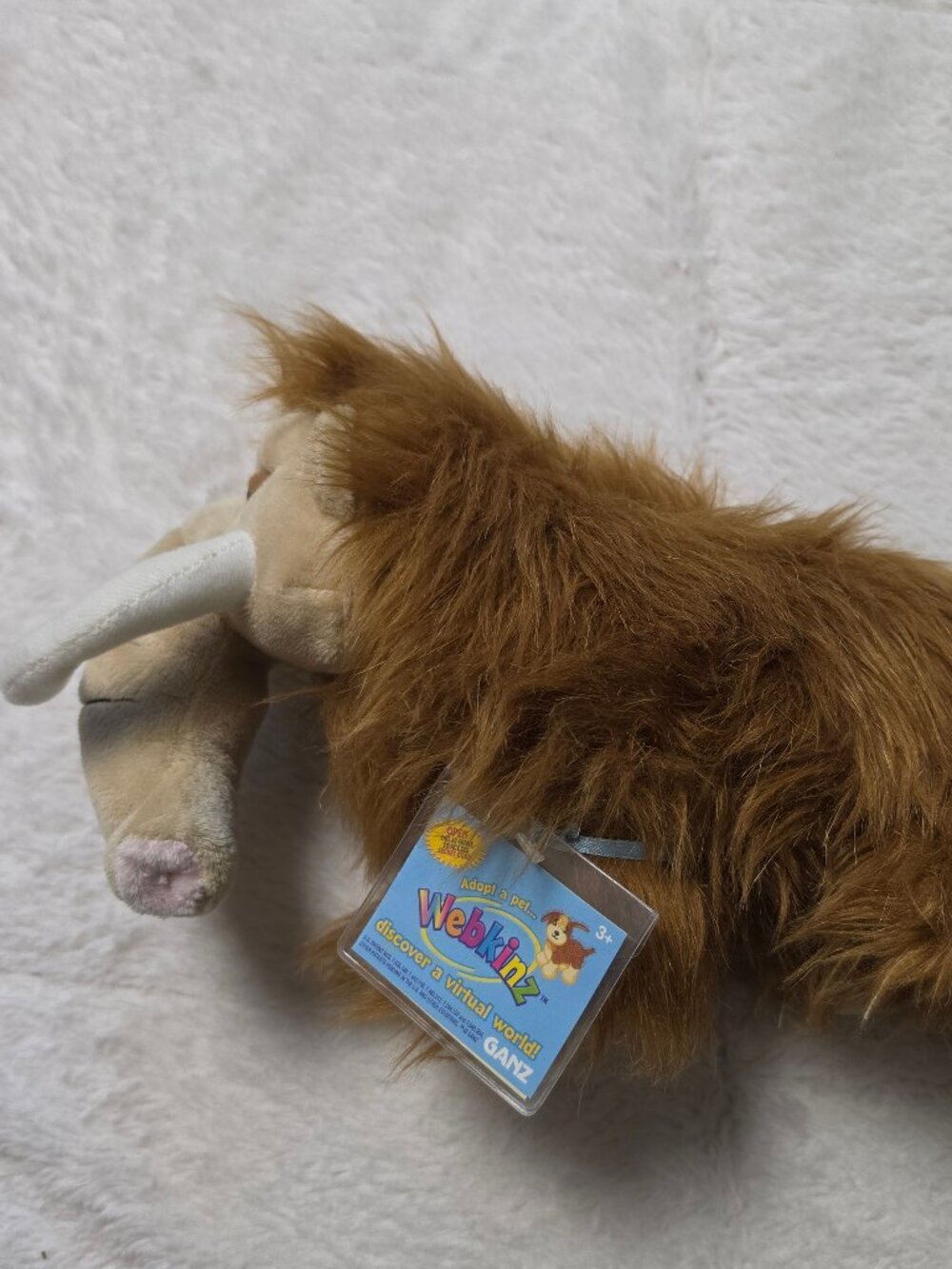 Ganz Webkinz Wooly Mammoth Stuffed Animal HM408 NWT Sealed Virtual Code New